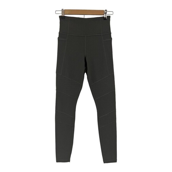 Athleta Inclination Moto High Waist Tight Arbor Olive Size XS - Picture 1 of 6